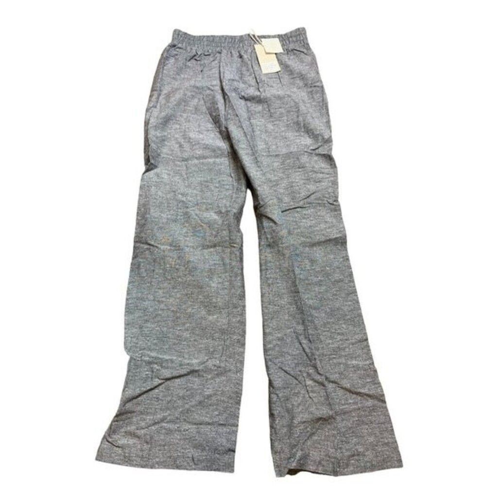 Hester Orchard Small Wide Leg Linen Blend Pull On Casual Pant Coastal